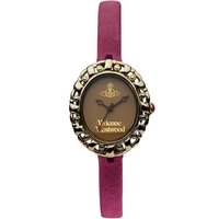 Buy Vivienne Westwood Ladies Purple Leather Strap Watch VV005SMBY online