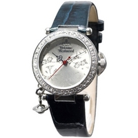 Buy Vivienne Westwood Ladies Orb Blue Leather Strap Watch VV006SLTL online