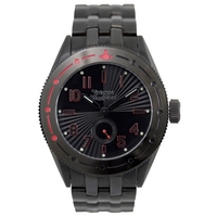 Buy Vivienne Westwood Gents Black Steel Bracelet Watch VV007BKBK online