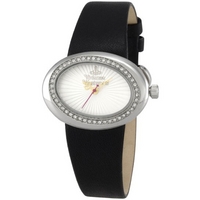 Buy Vivienne Westwood Ladies Ellipse Black Leather Strap Watch VV014SLBK online