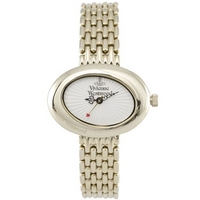 Buy Vivienne Westwood Ladies Ellipse White Gold Tone Watch VV014WHGD online