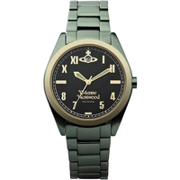 Buy Vivienne Westwood Ladies Green Aluminium Bracelet Watch VV049BKGR online