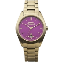 Buy Vivienne Westwood Ladies Gold Tone Steel Bracelet Watch VV049PKGD online