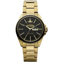 Buy Vivienne Westwood Mens Gold Tone Steel Bracelet Watch VV063GD online