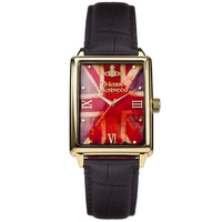 Buy Vivienne Westwood Gents Union Jack Dial Leather Strap Watch VV066GDBK online