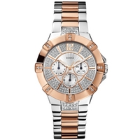 Buy Guess Ladies 2-Tone Bracelet Stone Set Watch W0024L1 online