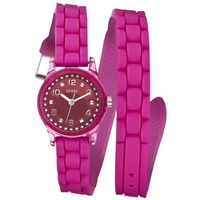 Buy Guess Ladies Pink Rubber Strap Watch W65023L3 online