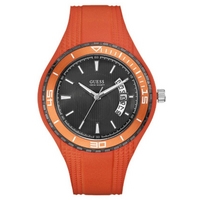 Buy Guess Gents Sport Orange Rubber Strap Watch W95143G5 online