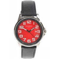 Buy Simon Carter Gents Black Leather Strap Watch WT1600R online