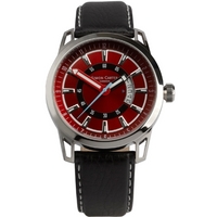 Buy Simon Carter Gents Black Leather Strap Watch WT1906R online