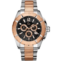 Buy Gc Gents Chronograph 2 Tone Bracelet Watch X53003G2S online