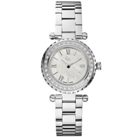 Buy Gc Ladies Silver Tone Stone Set Bracelet Watch X70105L1S online