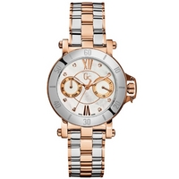 Buy Gc Ladies White Mother of Pearl 2 Tone Steel Bracelet Watch X74104L1S online