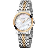 Buy Gucci G-Timeless Ladies 2 Tone Steel Bracelet Watch YA126514 online