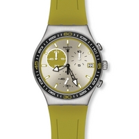 Buy Swatch Gents Irony Chrono Green Wink Watch YCS565 online