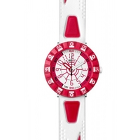 Buy Flik Flak Boys Shaped White &amp; Red Watch FCS028 online