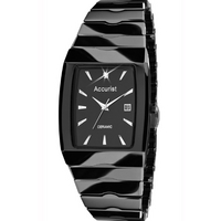 Buy Accurist Gents Black Ceramic Watch MB954B online