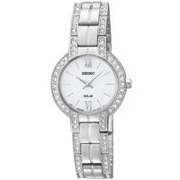 Buy Seiko Ladies Solar Crystal Set Watch SUP199P9 online