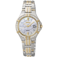 Buy Seiko Ladies Solar Crystal Set Watch SUT088P9 online