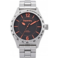 Buy Superdry Gents Battalion Steel Watch SYG107OM online