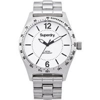 Buy Superdry Ladies Infantry Steel Watch SYL124WM online