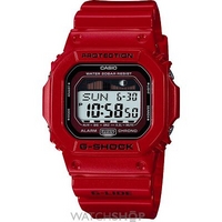 Buy Mens Casio Red G-Lide G-Shock Alarm Chronograph Watch GLX-5600-4ER online