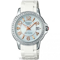 Buy Ladies Casio Sheen Solar Powered Watch SHE-4026SB-7ADR online