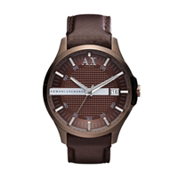 Buy Armani Exchange Hampton Mens Leather Watch - AX2123 online