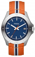 Buy Fossil Retro Traveller Mens Orange Fabric Watch - AM4478 online