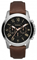 Buy Fossil Machine Mens Chronograph Leather Watch - FS4813 online