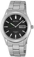 Buy Seiko Mens Date Display Titanium Watch - SGG599P1 online