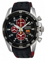 Buy Seiko Sportura Mens Special Edition Barcelona FCB Chronograph Watch - SNAE75P1 online