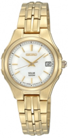 Buy Seiko Solar Ladies Date Display Gold-plated Watch - SUT046P1 online