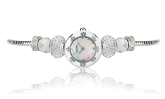 Buy Accurist Charmed by Accurist Ladies Enamel Beaded Watch - LB1444W online