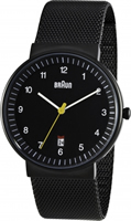 Buy Braun Classic Mens Date Display Mesh Strap Watch - BN0032BKBKMHG online