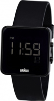 Buy Braun Digital Mens Black Steel Watch - BN0046BKBKG online