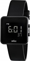 Buy Braun Digital Ladies Black Steel Watch - BN0046BKBKL online