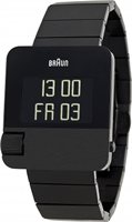 Buy Braun Prestige Mens LCD Screen Black Steel Watch - BN0106BKBTG online