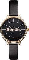 Buy Bench Ladies Slimline Leather Watch - BC0422RSBK online
