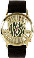 Buy Paul&#039;s Boutique Ladies Gold Zebra Print Watch - PA027BKBK online