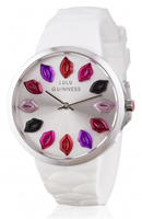 Buy Lulu Guinness Mischief Quilted Lips Ladies  Watch - LG20002S06X online