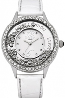 Buy Lipsy Ladies Crystal Set White Leather Watch - LP103 online