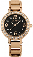 Buy Lipsy Ladies Crystal Set Bezel Rose Gold PVD Watch - LP121 online