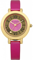 Buy Lipsy Ladies Gold PVD Pink Leather Watch - LP126 online