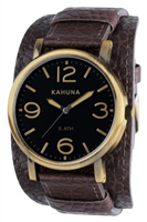 Buy Kahuna Mens Leather Cuff Watch - KUC-0054G online