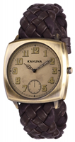 Buy Kahuna Mens Woven Leather Strap Watch - KUS-0076G online