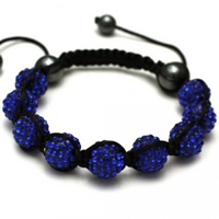 Buy Shamballa Blue Crystal Unisex Bracelet - SHAMBRAC-142 online