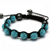 Buy Shamballa Turquoise Crystal Unisex Bracelet - SHAMBRAC-41 online