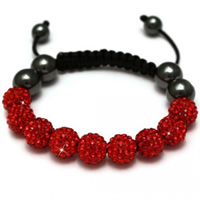 Buy Shamballa Red Crystal Unisex Bracelet - SHAMBRAC-82 online