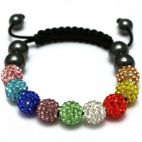 Buy Shamballa Multicoloured Crystal Unisex Bracelet - SHAMBRAC-79 online